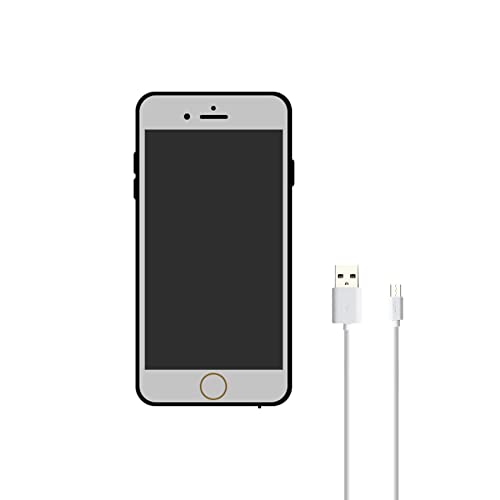 Smart MagiUSA Cell Phone Stun Gun–Rechargeable Mobile Tazer Flashlight& Personal Alarm|Compact Self Defense for Women Men|Realistic Smartphone Design，Easy Carry Keychain Safety,Power Electric Shock