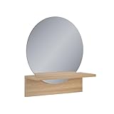 LIVRAISON : miroir de salle de bains, tablette, instructions de montage, matériel de montage (décoration non comprise)