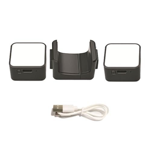 Luz de video recargable de bolsillo con 3 niveles de brillo led suave