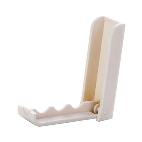 Obetuens Gancio Pieghevole in Plastica, Gancio Pieghevole Salvaspazio in Plastica Autoadesiva per Montaggio a Parete, Gancio per Porta per Appendere Asciugamano, Cappotto, Stoffa, Borsa (Bianco)