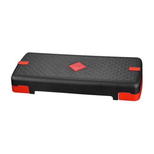 SM SunniMix Exercise Step Aerobic Fitness Stepper Adjustable Core Cardio Strength Stability Home Gym Load Bearing Stable, Black