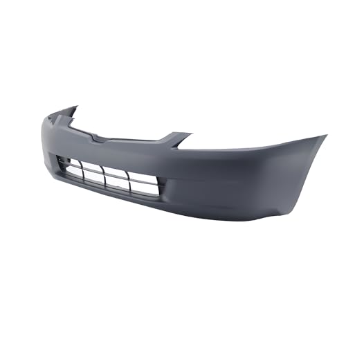 Image of FitParts Compatible with Honda Accord 2003-2005 Front Bumper Cover | Primed, Without Parking Sensor Holes, Sedan, Hybrid, Ready to Paint, OEM 04711SDAA90ZZ, HO1000210