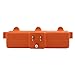Maxxima Heavy Duty 3 Grounded Multi Outlet Adapter - Wall Plug Extender, Turns 1 Outlet into 3, Ideal for Garage, Workspace, and Indoor Use, Orange Adapter - Pack of 4