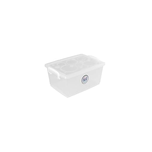 Ordene - Caixa Organizadora de 4 Litros com Travas, Cor Cristal, Linha Bel, Ordene