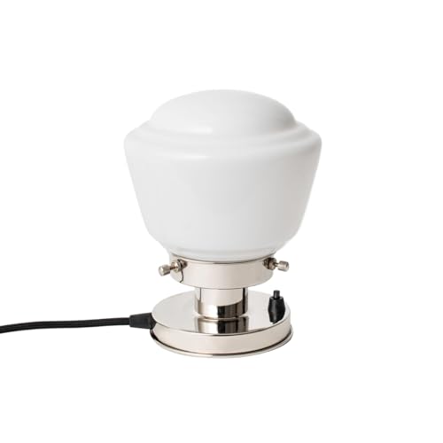 Lampe de Table High Button Nickel pour éclairer un bureau