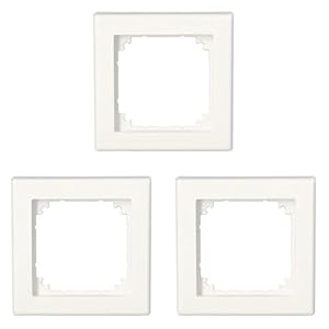 Schneider Electric Merten 478119 M-SMART Rahmen 1fach 3er Pack polarweiß