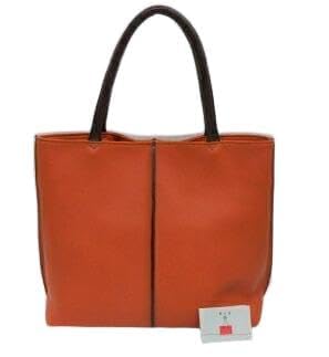 「鞄工房 香」センターライントートバッグ オレンジ