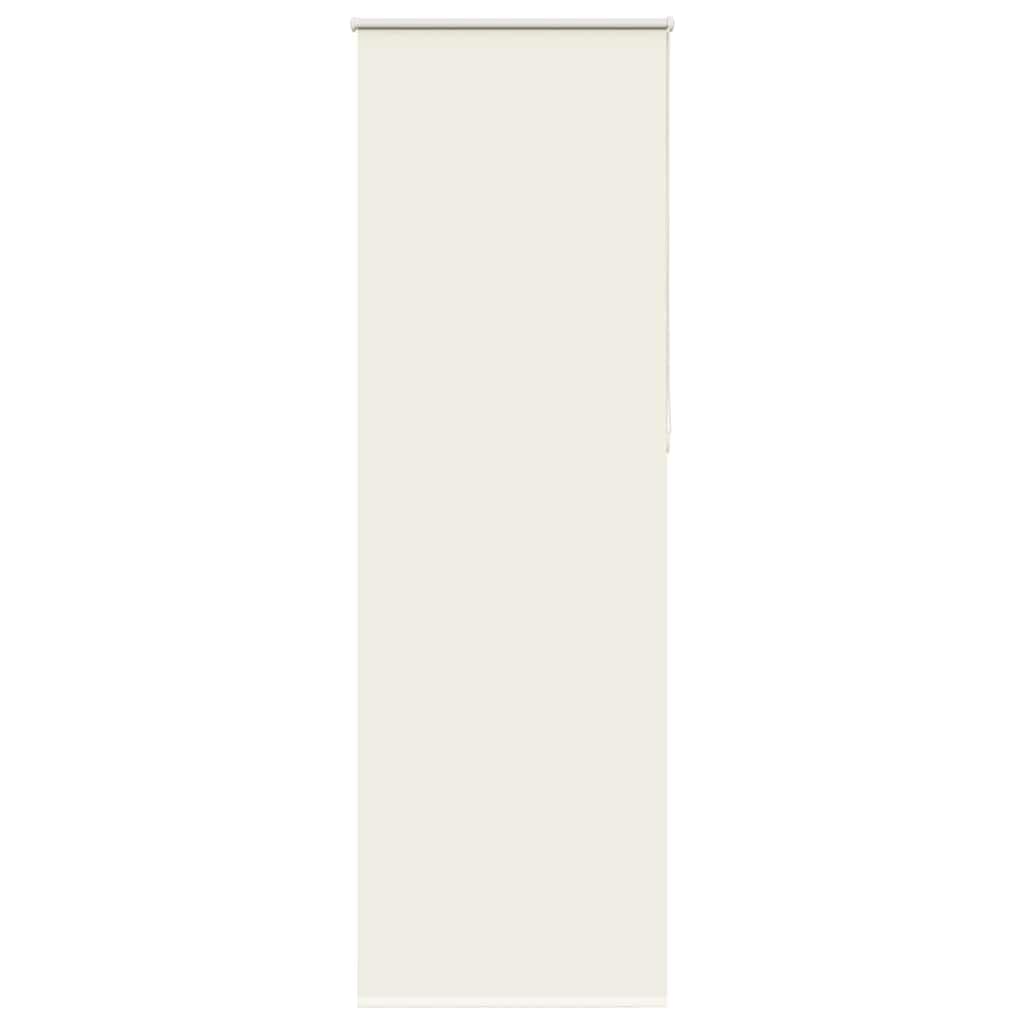 vidaXL Roller Blind Blackout Off White 75x230 cm Fabric Width 70.7 cm Polyester, day and night blind, kitchen blind, blackout roller shade