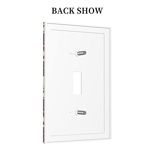 Skull Single Toggle Light Switch Cover 1 Gang Wall Plate Decorative Switchplate Electrical Faceplate For Bathroom Kitchen Living Room Home Decor #TOP3