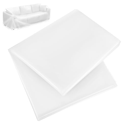 Funda para sofá plegable de plástico transparente HOOWIFFY protector de muebles para mudanzas 2