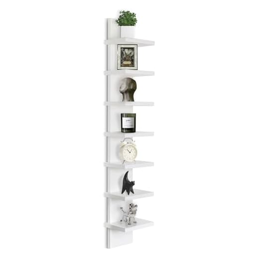 7 Tier Vertical Wall Shelf for Décor