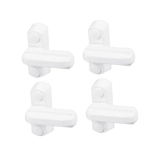 Angoily Lot De 4 Serrures De Sécurité Pour Fenêtres Coulissantes En Alliage De Zinc En Forme De T