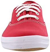 Keds Women's Champion Lace Up Sneaker, RED Canvas, 11 Wide | Image 2