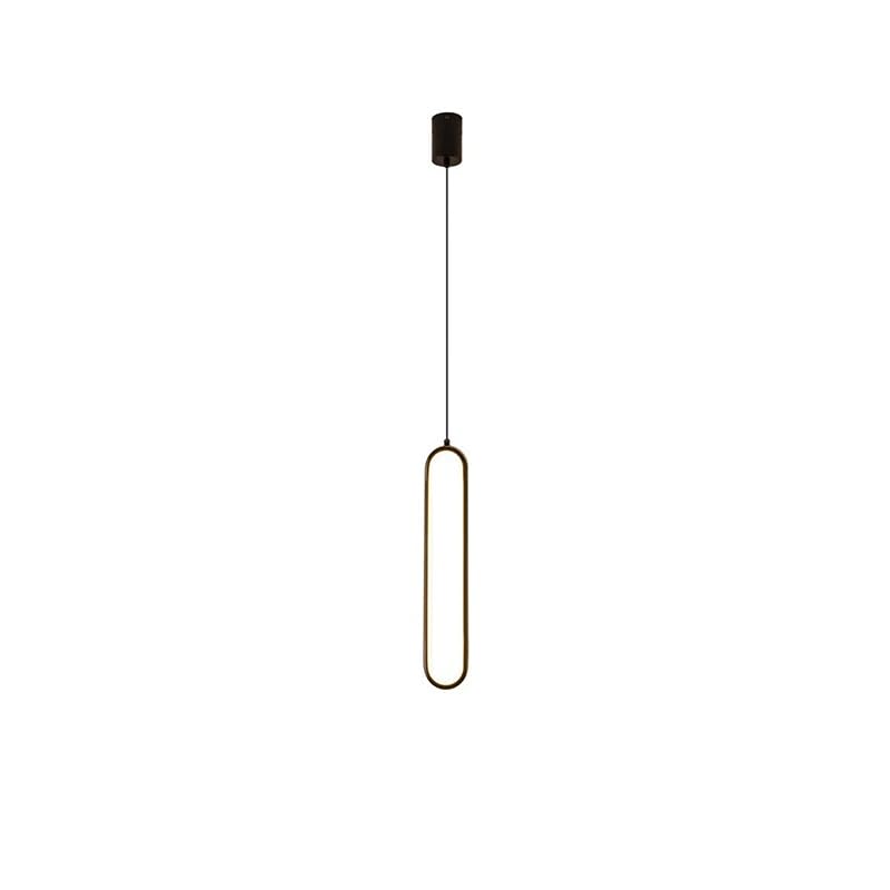 Lumière de couloir suspendue noire résolvant le manque d'éclat