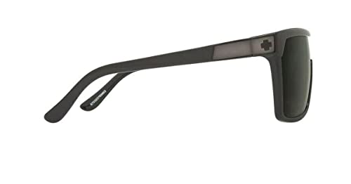 Spy Flynn Sunglasses Shiny Black w/Matte Black Frame/Grey Lens4