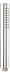 Produktbild aquaSu® Handbrause Tava mit 1 Strahlart | rund | chrom | mit 3 x 6 cm großer Sprayplatte | 36 Düsen | Antikalk-Noppen | Standard-Gewinde: 1/2 | Kunststoff | Stabhandbrause | 72178 3
