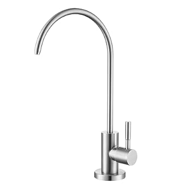 TUTEW Drinking Water Faucet Brushed Nickel, Kitchen Water Purifier Faucet for Non-Air Gap Reverse Osmosis Water Filtration System
