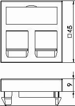 Module de données avec cadre pour 2 modules type A assurant une connexion stable sans coupure - 3