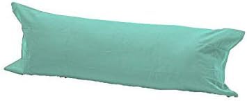 INSAFIANS Long Bolster Pillowcase Soft & Comfortable Covers for Pregnancy Maternity Orthopedic Support Ideal for Side and Back Sleepers (SK 6 FT WITH COVER mint)