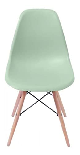 Conjunto 2 Cadeiras Charles Eames Wood Design Eiffel Verde