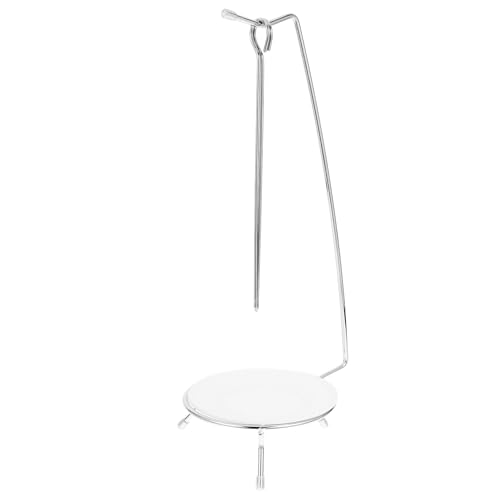 UPKOCH Supporto per Spiedini in Acciaio Inox con Ganci Grucce per Barbecue Multifunzione Set Porta Spiedini Sospeso per Grigliate Campeggio e Uso in Giardino