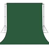 Dark Green Photography Backdrop for Photoshoot, Photo Backdrop Curtain, Perfect Dark Green Backdrops for Party Portrait Photoshoots Video Studio 8FTx10FT