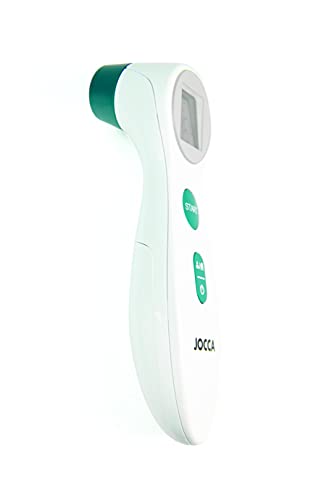 Jocca- Termómetro Infrarrojo Sin Contacto JOCCAPHARMA 3V | Lectura en Frente | Memoria 10 Mediciones | Pantalla Jumbo | Batería AAA Reemplazable | Auto Apagado - imagen 3