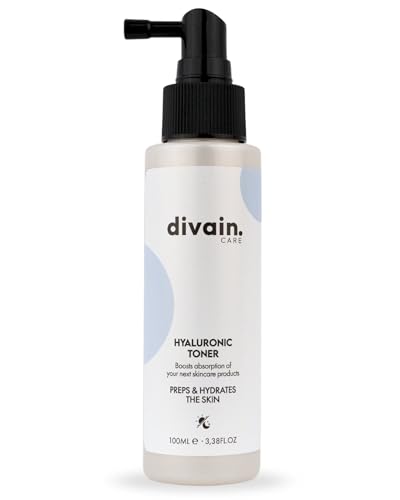 Hyaluronic Toner hydratant pour le visage avec acide hyaluronique + glycérine, idéal pour peaux déshydratées, normales à mixtes, 150 ml