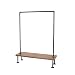 Industrial Pipe Clothing Rack with Cedar Wood Shelf by William Robert's Vintage