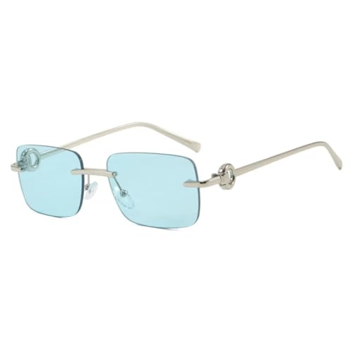 Lunettes sans monture vert clair de haute finition esthétique