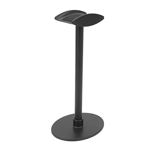 Suporte de exibição de fones de ouvido, suporte de ABS e liga de alumínio, suporte curvo destacável,