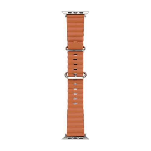 Correa de cuero para evitar sudoración en reloj inteligente de 42mm 44mm con ajuste cómodo 7