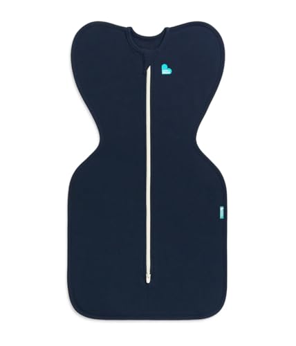 Image of Love to Dream Swaddle UP, Baby Sleep Sack, Self-Soothing Swaddles for Newborns, Get Longer Sleep, Snug Fit Helps Calm Startle Reflex, New Born Essentials for Baby, 1.0 TOG, Medium 13-19 lbs, Navy