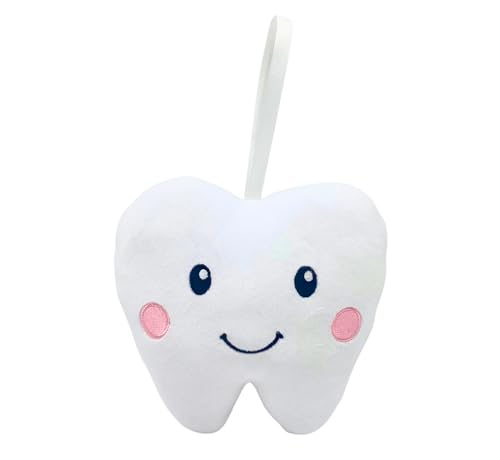 Squishie Tooth Fairy Pillow with Pocket and Poem | Tooth Fairy Gifts for Boys and Girls | Tooth Holder Plushie, Coy