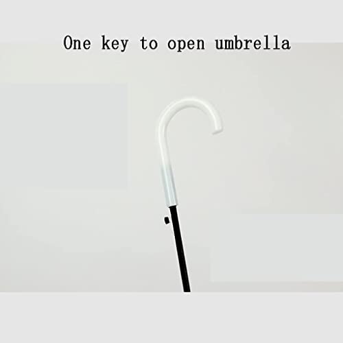 Umbrellas Umbrella Rain Umbrellas Transparent Golf Umbrella Large Oversize Vented Automatic Open Stick Umbrellas Outdoor Camping Windproof (Color : A, Size : 40Inch) #TOP6