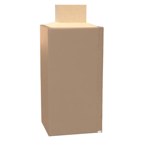 We Pad It Safety Pole Pad, for Square Pole Only, 4 FT Tall, 1” Thick Foam, Weatherproof, UV-Resistant, Hook/Loop Closure