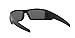 Oakley Men's Oo9014 Gascan Rectangular Sunglasses, Matte Black/Blue Stripe/Grey, 60 mm
