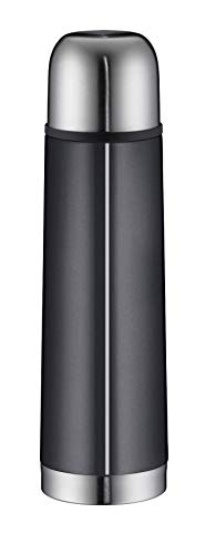 5457.268.050 Isolierflasche Isotherm Eco, Edelstahl Schiefer, 0,5 Liter, Drehverschluss, 12 Stunden heiß, 24 Stunden kalt, BPA-Free