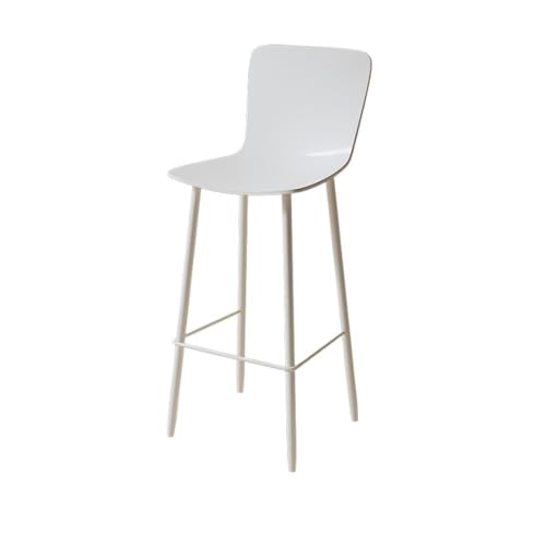 DFHS46JK Taburetes de Isla de Cocina Silla Alta de Bar Blanca Pura for Uso doméstico, Respaldo Comercial for Exteriores, con balcón para el Comedor