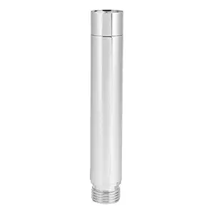 Delaman Shower Extension Tube, 4inch Stainless Steel Shower Extension Round Tube with Chrome Plating Bathroom Accessory for Bathroom