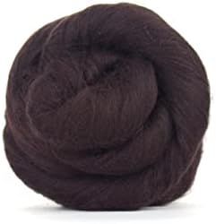 Dark Brown Merino Wool Roving / Tops - 50g. Yarn Great for Wet Felting / Needle Felting, and Hand Spinning Craft Projects.