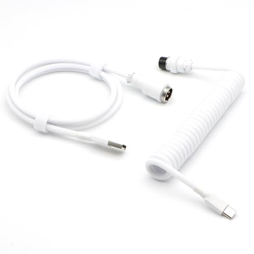 boost ブースター機器 ホワイト USBケーブル付 Amazon.co.jp: KCSJXF プロコイルキーボードケーブル、5ピンGX16