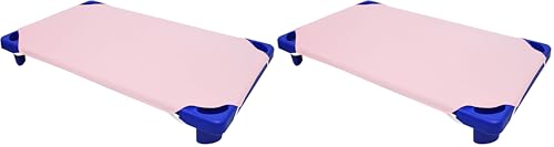 Image of American Baby Company Microfiber Toddler Size Daycare /Pre-School Cot Sheet, Pink, 23 inch x 40 inch, for Girls (Pack of 2)