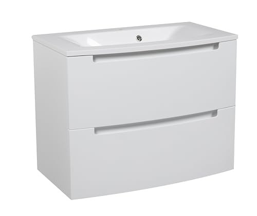 Bath Oasis Wall-Mount Vanity with Washbasin & Mirror