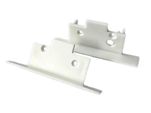 Profile Channel Aluminium Bar Recessed Lighting Asymmetrical Light White 1 Meter Tappi di Chiusura