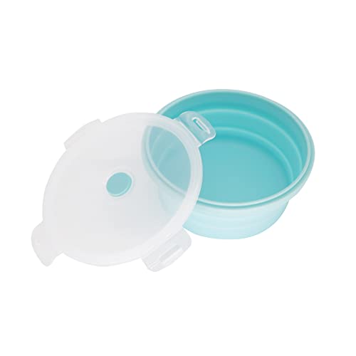 Faltbare Silikon-Schüssel Mit Deckel – 900 Ml, BPA-frei, Ideal Für Camping & Büro