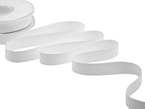 Furlanis - Poly Cotone, Nastro In Policotone Opaco Per Confezioni Regalo, Decorazioni, Bomboniere - Bianco Ottico, 15 mm x 25 m