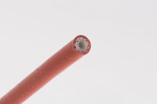 Gaine en fibre de verre 3mm isolante 1500V rouge haute température