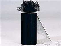 Tulle Roll 6" By 75 Ft-black