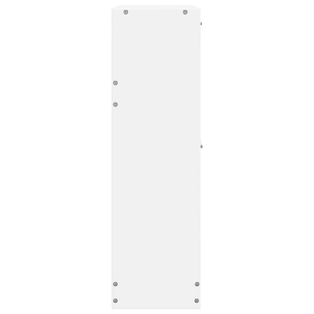 vidaXL Zapatero Blanco con 2 Compartimentos